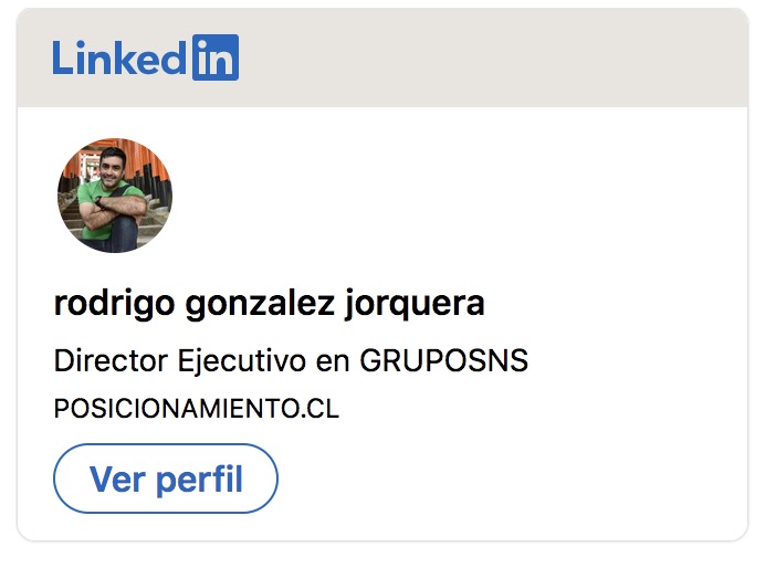 Linkedin Rodrigo González Jorquera